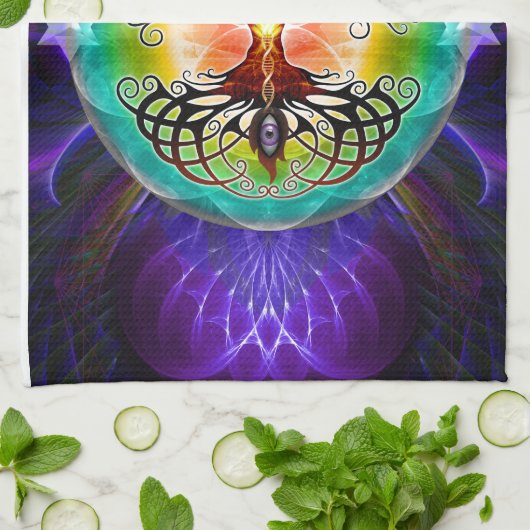 生命の樹 キッチンタオル (折り畳み)