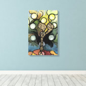 生命の樹 キャンバスプリント (インサイチュ (ウッドフロア))