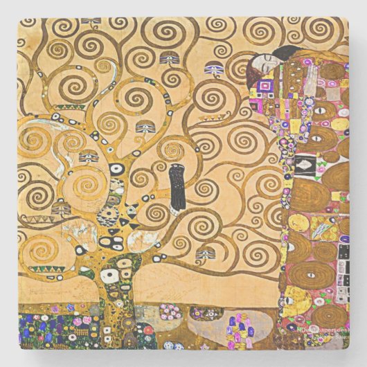 生命の樹 ストーンコースター (正面)