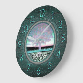 生命の樹 ラージ壁時計 (傾斜)