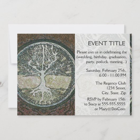 生命の樹 招待状 (正面)
