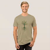 生命の樹 根っこ グラフィックTシャツ トライブレンドTシャツ (正面全面)