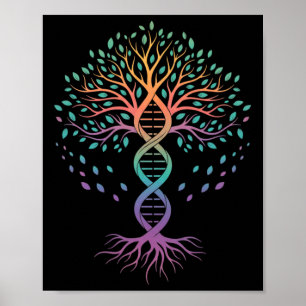 生命の樹 DNA 、生物学の先生、科学の先生 ポスター
