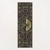 生命の樹- YggdrasilおよびRunes ヨガマット (正面)