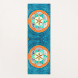 生命の水の色のシード ヨガマット