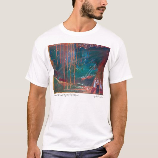生命の永遠のライトを保つrainingdown… tシャツ (正面)