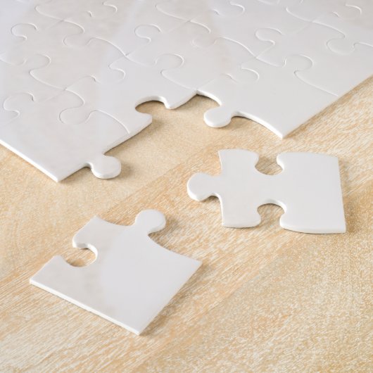 「生命の活性化」ブルーティール(緑がかった色)フローラアート ジグソーパズル (側面)