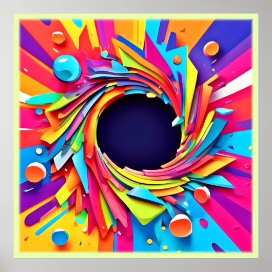 生命の渦 芸術 ポスター (正面)