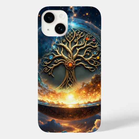 生命の球体 - 黄金の世界樹 Case-Mate iPhoneケース (裏面)