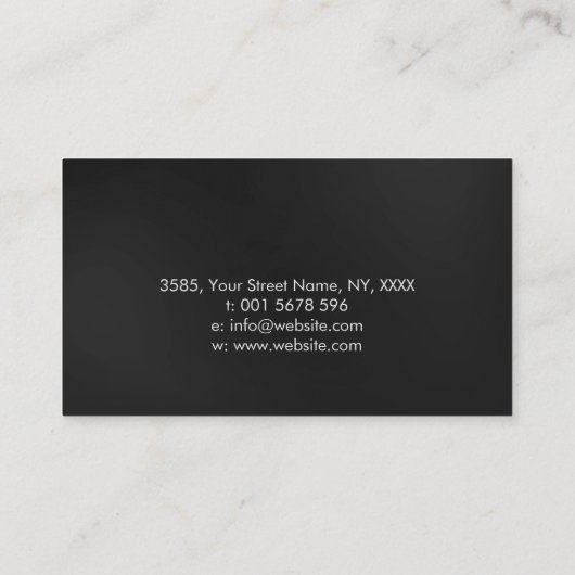 生命の真珠の木 – 進化DNA 名刺 (裏面)