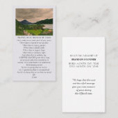 生命の祝い 青 緑 ピンク オレンジ 名刺 (正面/裏面)