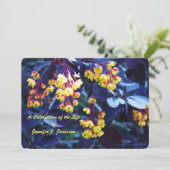 生命の祝祭 金色の黄色の花 招待状 (スタンド正面)