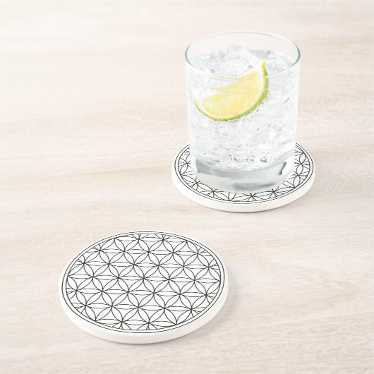 生命の神聖な幾何学のシンボル古代の禅 コースター (側面)