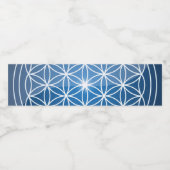 生命の神聖な幾何学の形の花の生命の種子 ペットボトルラベル (シングルラベル)