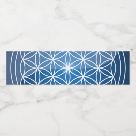 生命の神聖な幾何学の形の花の生命の種子 ペットボトルラベル (シングルラベル)