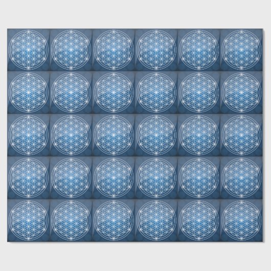 生命の神聖な幾何学の形の花の生命の種子 ラッピングペーパー (フラット)