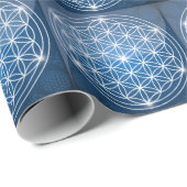 生命の神聖な幾何学の形の花の生命の種子 ラッピングペーパー (ロールコーナー)