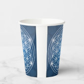 生命の神聖な幾何学の形の花の生命の種子 紙コップ (左)