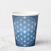 生命の神聖な幾何学の形の花の生命の種子 紙コップ (正面)
