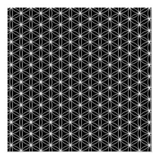 生命の神聖な幾何学の花 ポスター