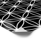 生命の神聖な幾何学の花 ポスター (コーナー)