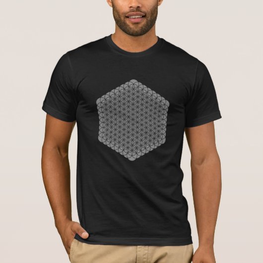 生命の神聖な幾何学の花 Tシャツ (正面)