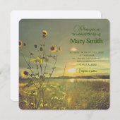 生命の祭典 - ヒマワリの花 招待状 (正面/裏面)