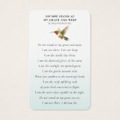 生命の祭典 ワイルドフラワー ハミングバード (裏面)