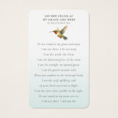 生命の祭典 ワイルドフラワー ハミングバード (裏面)