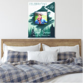 生命の祭典 緑の松林の写真 キャンバスプリント (インサイチュ (寝室))