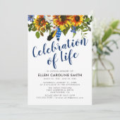 生命の祭典 | 葬儀 追悼 向日葵 招待状 (スタンド正面)