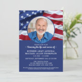 生命の祭典 軍事退役者 フラグ フォト 招待状 (スタンド正面)