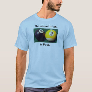 生命の秘密はプールです Tシャツ