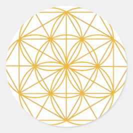 生命の種金ゴールド ラウンドシール