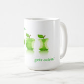 生命の緑のApple コーヒーマグカップ (正面右)