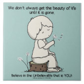 生命の美しいに気付く タイル (正面)