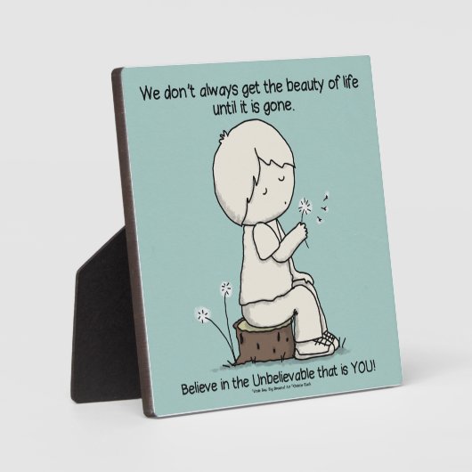 生命の美しいに気付く フォトプラーク (正面)