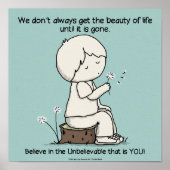 生命の美しいに気付く ポスター (正面)