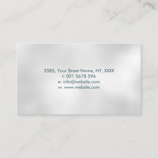 生命の脳の木 – 真珠の母 名刺 (裏面)