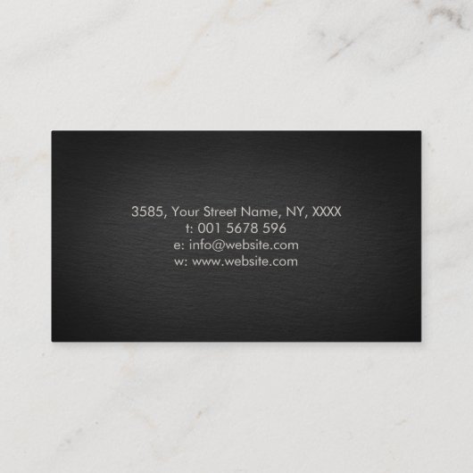 生命の脳の木 – 真珠の母 名刺 (裏面)