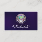 生命の脳の木 – 真珠、カラフル離れ 名刺 (正面)