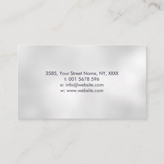 生命の脳樹 – 蛍石と真珠 名刺 (裏面)