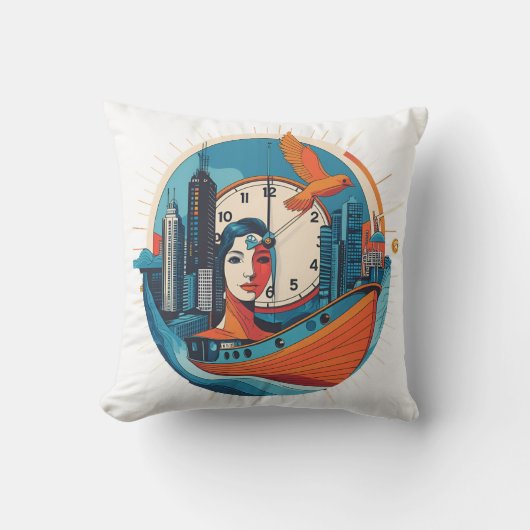 生命の舟 クッション (正面)