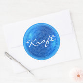 生命の花と水のエネルギー | Kraft ラウンドシール (封筒)