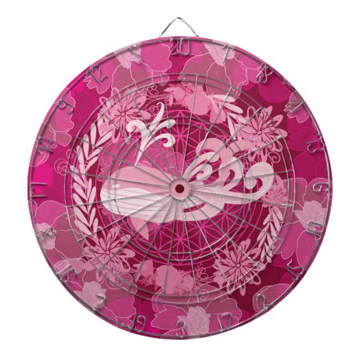 生命の花のクジラ ダーツボード (正面)