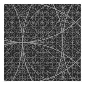 生命の花の神聖な幾何学 ポスター