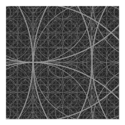 生命の花の神聖な幾何学 ポスター (正面)