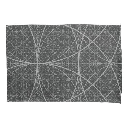 生命の花の神聖な幾何学 枕カバー (正面)