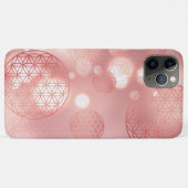 生命の花の赤い金ゴールドきらめく Case-Mate iPhoneケース (裏面(横))