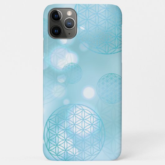 生命の花の青い輝き Case-Mate iPhoneケース (裏面)